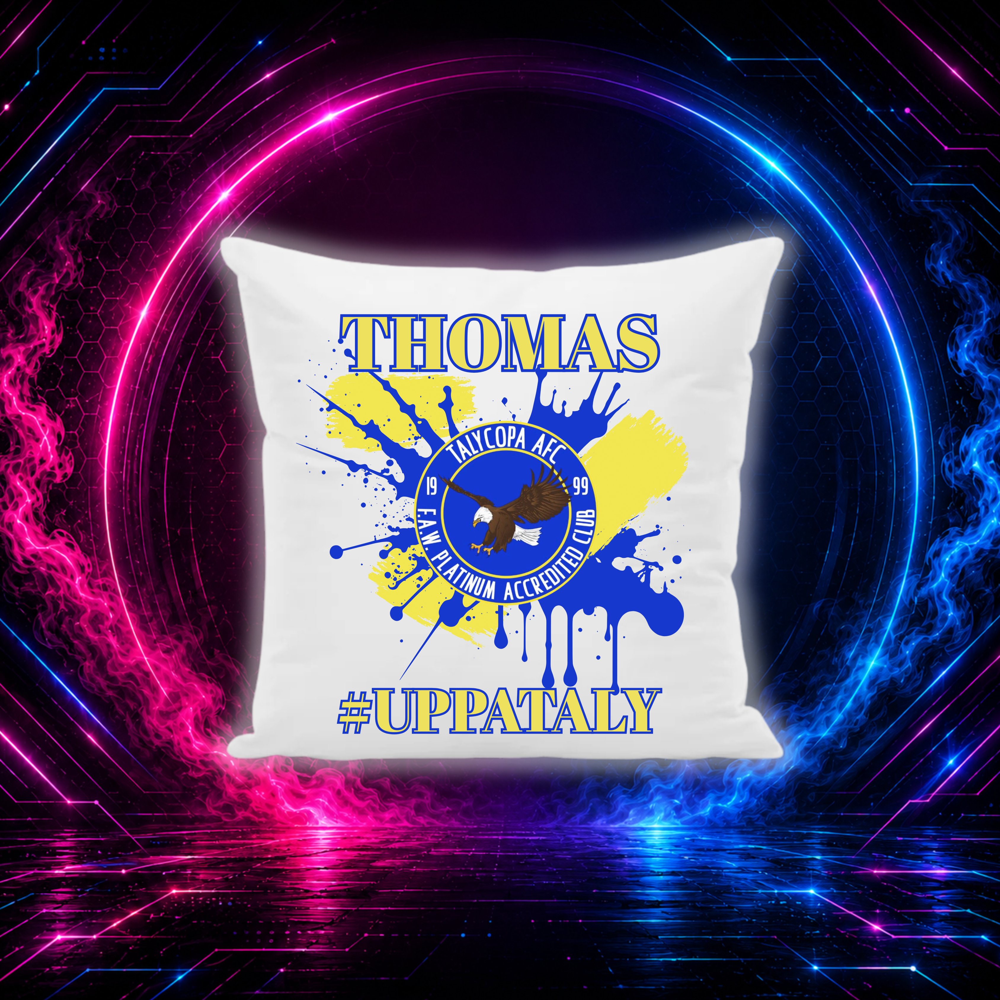 Talycopa AFC Cushion Personalised T-25