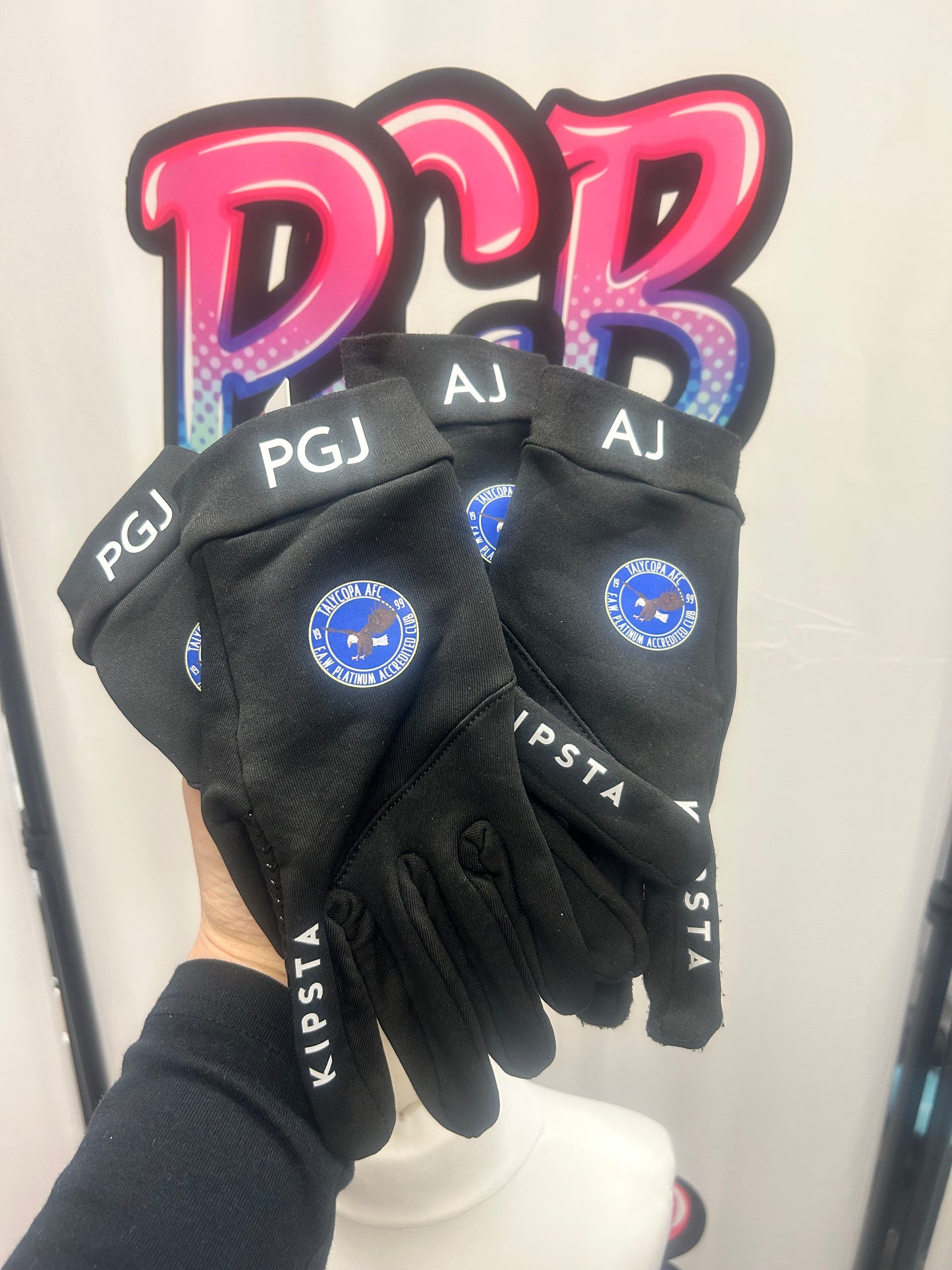 Custom football gloves