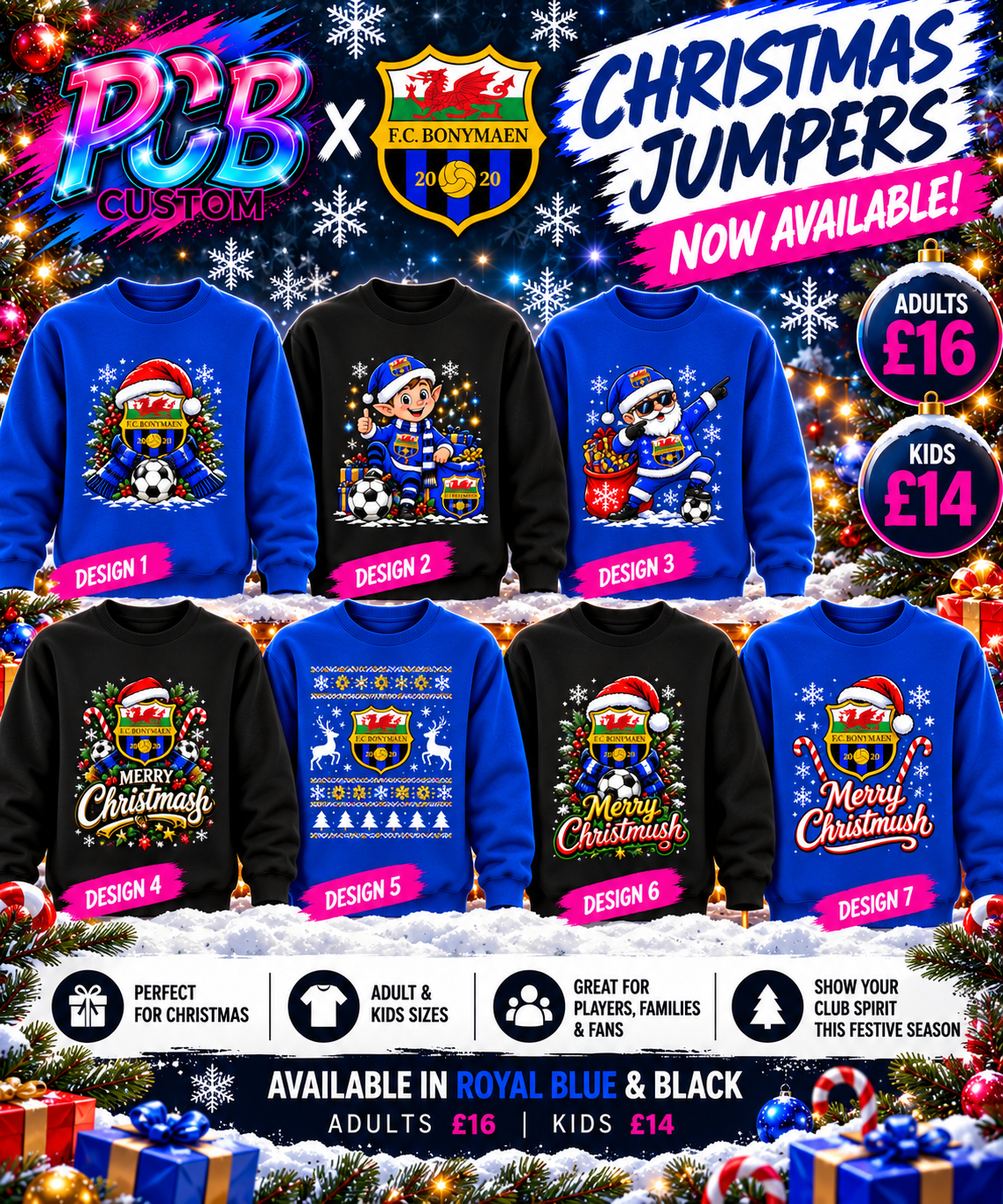 Bonymaen Christmas Jumpers