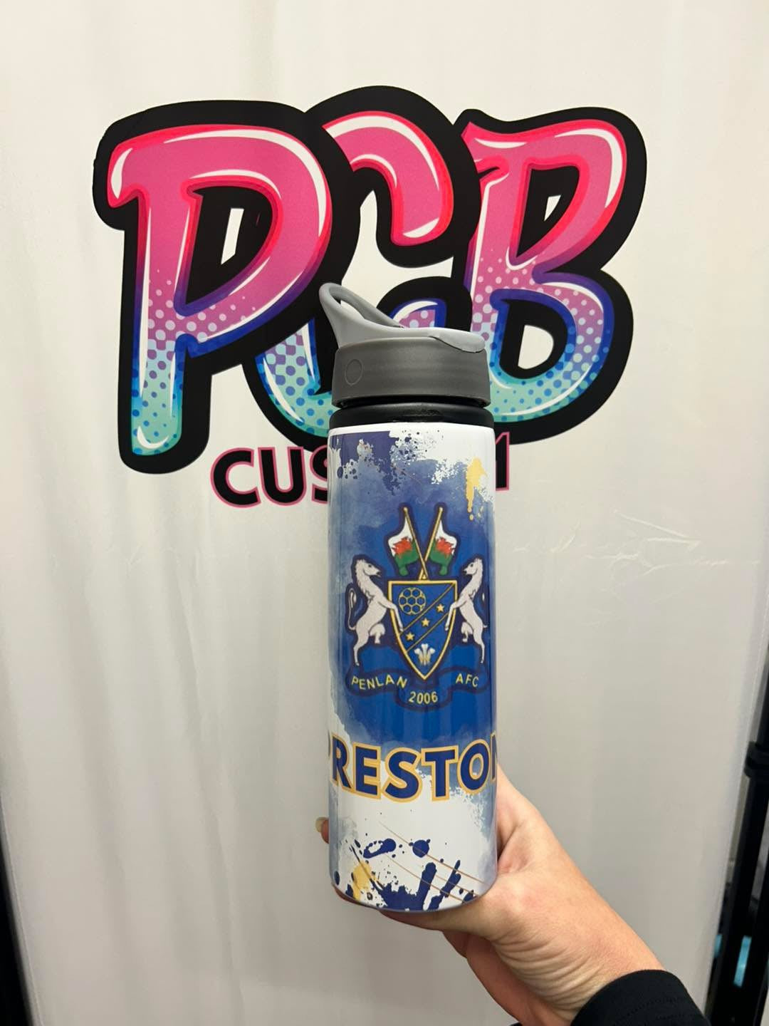 Custom water bottle